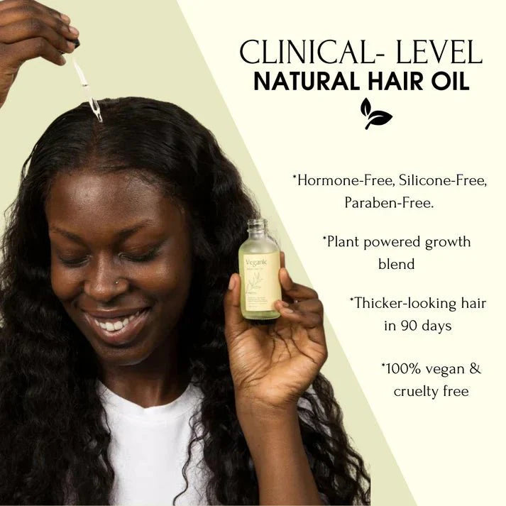 HUGE Season SALE - Veganic Hair Growth Oil Bundle Kit - Saginaw Lane